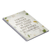 Buchvortrag von James Baldwin Notizblock (Rechte Seite)