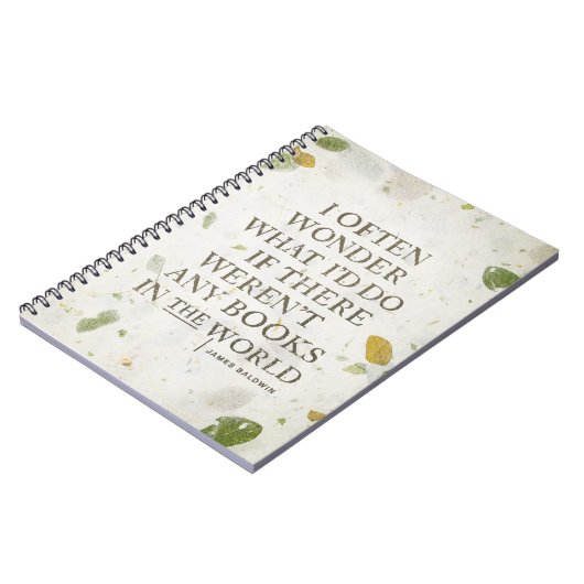 Buchvortrag von James Baldwin Notizblock (Linke Seite)