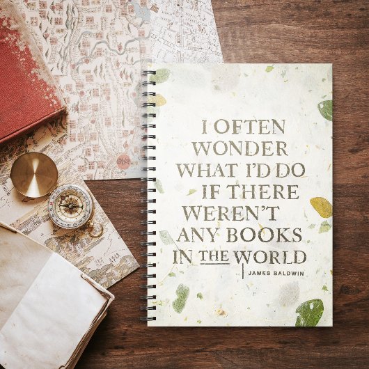 Buchvortrag von James Baldwin Notizblock