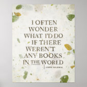 Buchvortrag von James Baldwin Poster (Vorne)