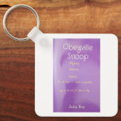 Buchwerbung Schlüsselanhänger (Vorderseite)