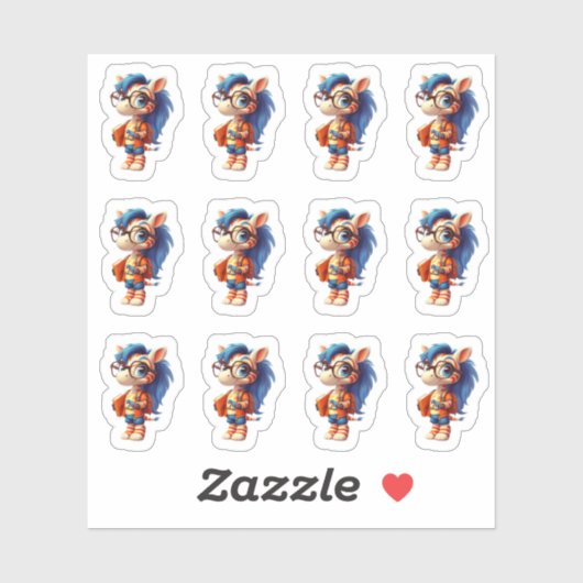 Buchwurm Aufkleber (Blatt)