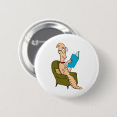 Buchwurm Button (Vorne & Hinten)