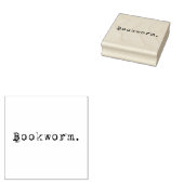 Buchwurm Gummistempel (Stempel)