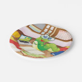 Buchwurm in der Klasse Pappteller (Schrägansicht)