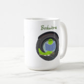 Buchwurm in einem Porthole Kaffeetasse (VorderseiteRechts)