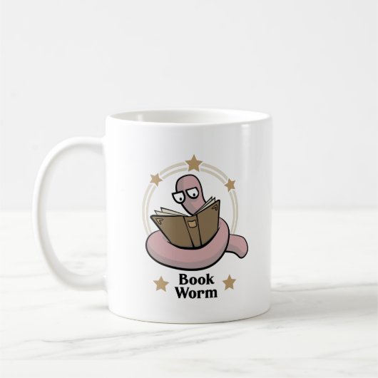 Buchwurm Kaffeetasse (Links)