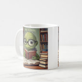 Buchwurm Kaffeetasse (Vorderseite Links)