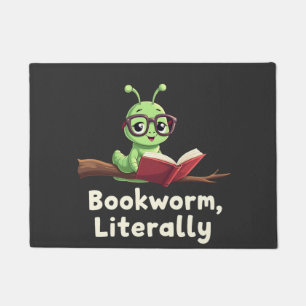 Buchwurm Literaturliebhaber Fußmatte