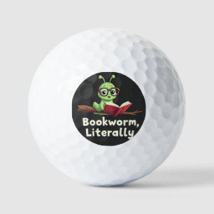 Buchwurm Literaturliebhaber Golfball