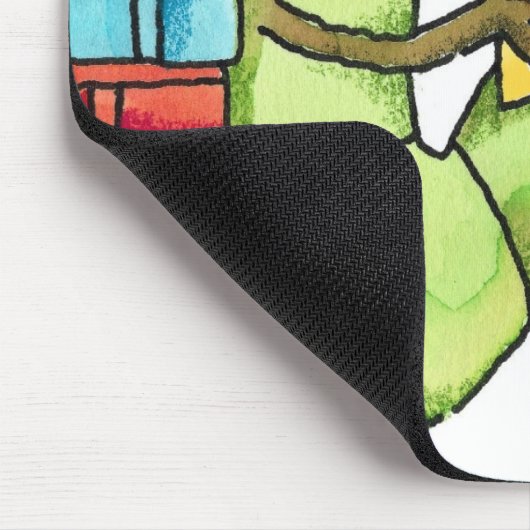 Buchwurm Mousepad (Ecke)