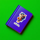 Buchwurm Personalisierter Vinyl-Aufkleber Aufkleber