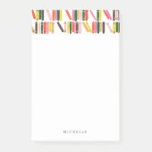 Buchwurm Post-it Klebezettel (Vorderseite)