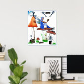 Buchwurm Poster (Heimbüro)