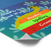 Buchwurm Poster (Ecke)