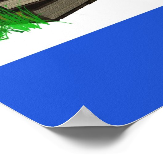 Buchwurm Poster (Ecke)