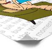 Buchwurm Poster (Ecke)