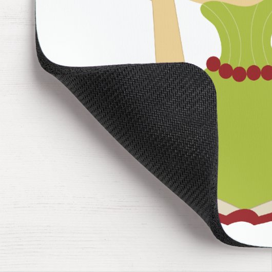 Buchwurm Princess Mousepad für Kinder (Ecke)