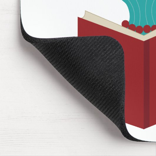 Buchwurm Princess Mousepad für Kinder (Ecke)