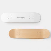 Buchwurm Skateboard (Horizontal)