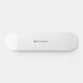 Buchwurm Skateboard (Horizontal)