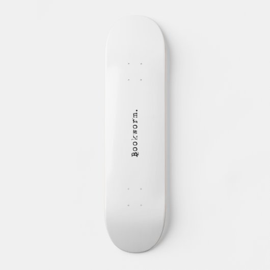 Buchwurm Skateboard (Vorderseite)
