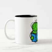 Buchwurm Zweifarbige Tasse (Links)