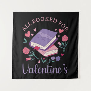 Buchwürmer - Alle für Valentinstag gebucht II Wandteppich