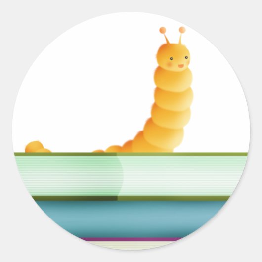 Buchwürmer - Aufkleber (Vorderseite)