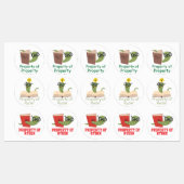 Buchwürmer Etiketten (Blatt)