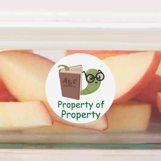 Buchwürmer Etiketten (Befestigt)