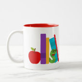 Buchwürmer Zweifarbige Tasse (Links)