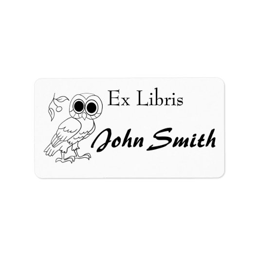 Buchzeichen Adressaufkleber (Vorne)