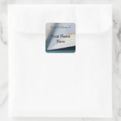 Buchzeichen-Aufkleber für Buchseiten Quadratischer Aufkleber (Tasche)