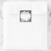 Buchzeichen-Aufkleber für Meereskreaturen Quadratischer Aufkleber (Tasche)