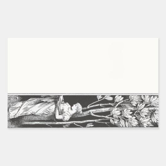 Buchzeichen-Aufkleber Rechteckiger Aufkleber (Vorderseite)