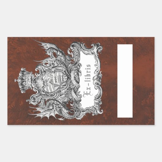 Buchzeichen-Aufkleber Rechteckiger Aufkleber (Vorderseite)