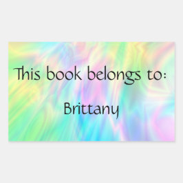 Buchzeichen-Aufkleber Rechteckiger Aufkleber