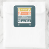 Buchzeichen aus der Bibliothek der Aufkleber auf d (Tasche)