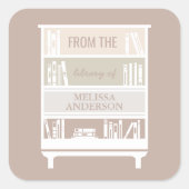 Buchzeichen aus der Bibliothek der Aufkleber auf d (Vorderseite)