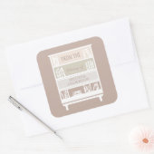 Buchzeichen aus der Bibliothek der Aufkleber auf d (Umschlag)