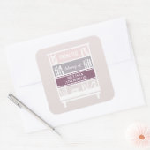 Buchzeichen aus der Bibliothek der Aufkleber auf d (Umschlag)