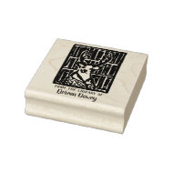 Buchzeichen-Briefmarke Gummistempel