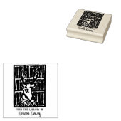 Buchzeichen-Briefmarke Gummistempel (Stempel)