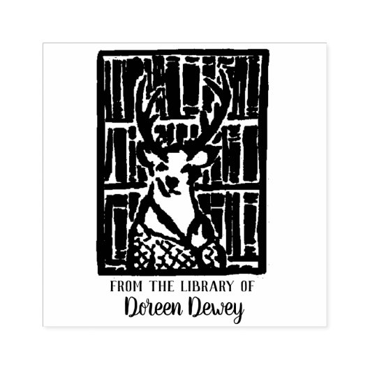 Buchzeichen-Briefmarke Gummistempel (Prägung)