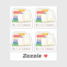 Buchzeichen "Bücher Individuelle Name"