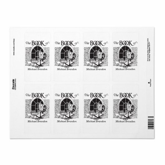 Buchzeichen Candle Desk Labels (Vorne)