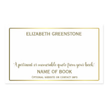 Buchzeichen der Autor-Unterschrift