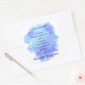 Buchzeichen der Inspirationsbibliotheken Quadratischer Aufkleber (Umschlag)