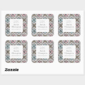 Buchzeichen Dieses Buch gehört zu Aufklebern Quadratischer Aufkleber (Blatt)